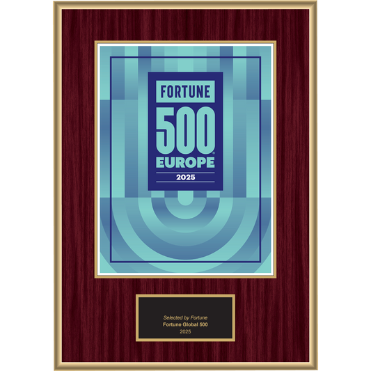 2025 Fortune 500 Europe – Plaque