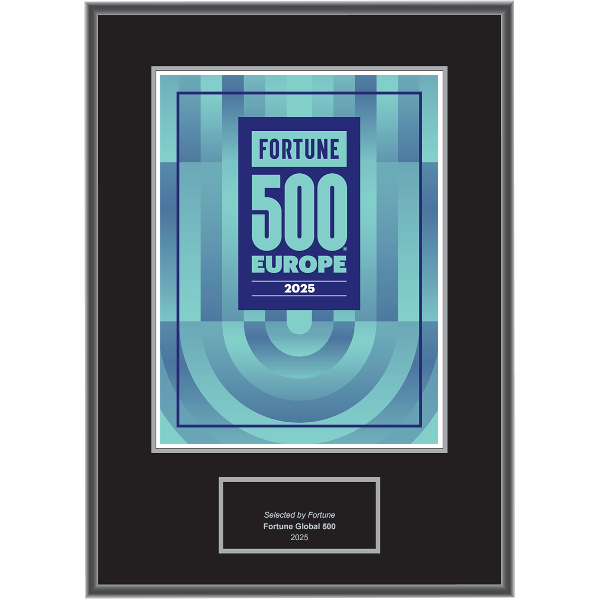 2025 Fortune 500 Europe – Plaque