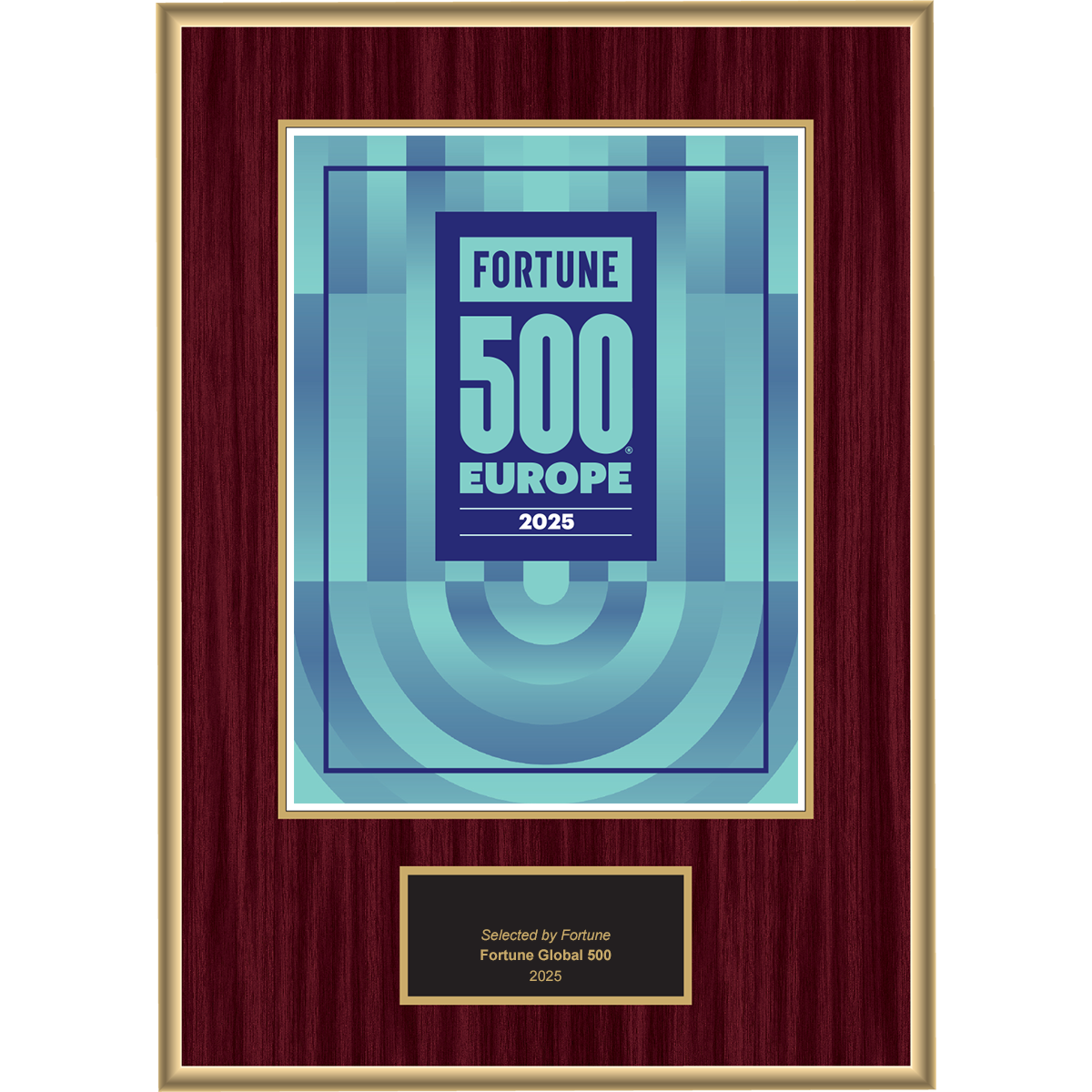 2025 Fortune 500 Europe – Plaque