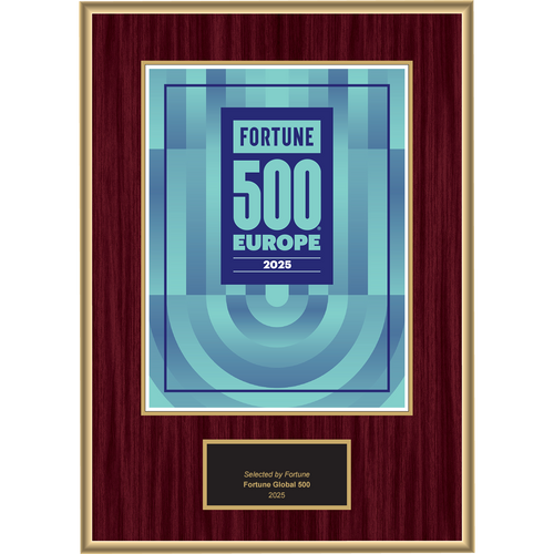 2025 Fortune 500 Europe – Plaque