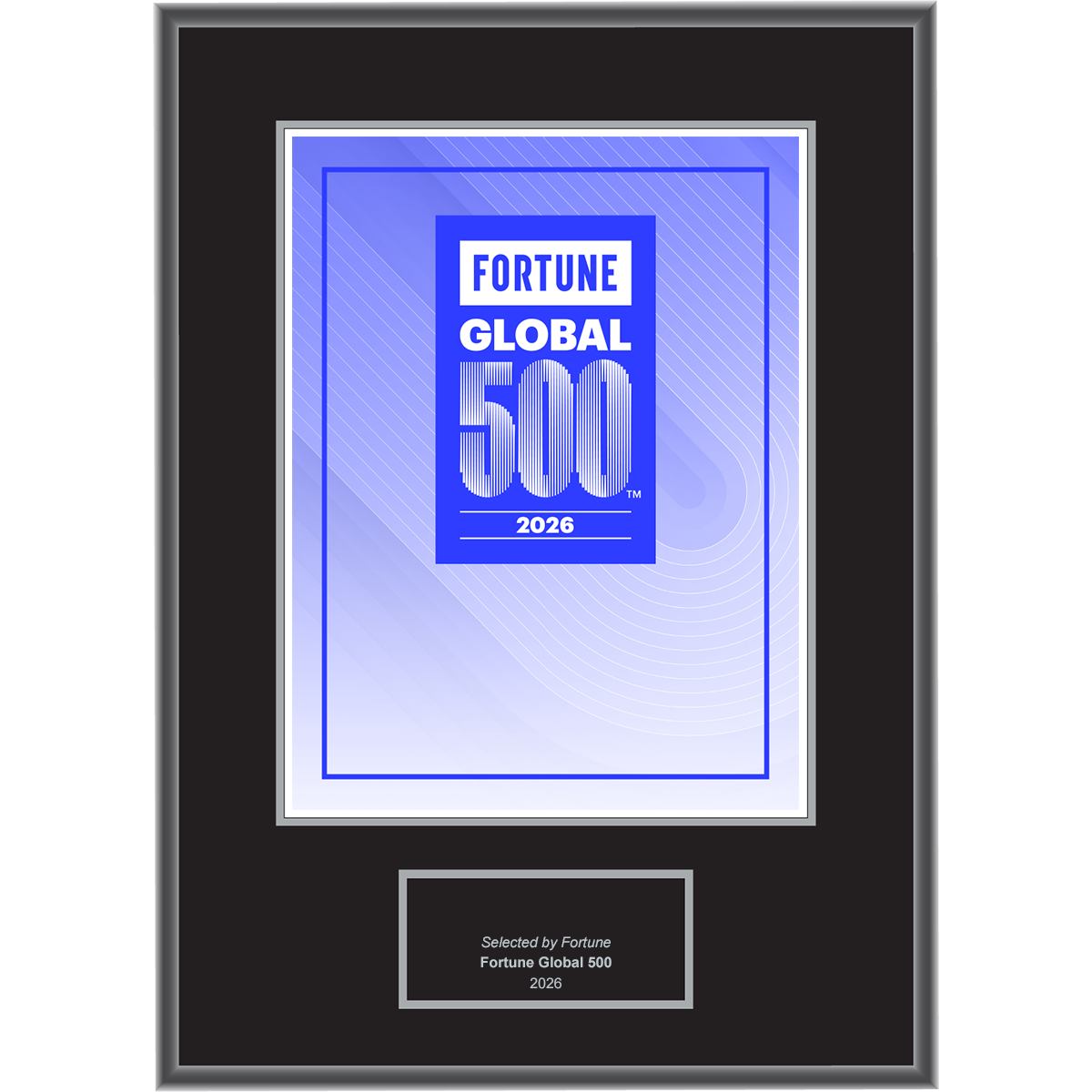 2026 Fortune Global 500 – Plaque