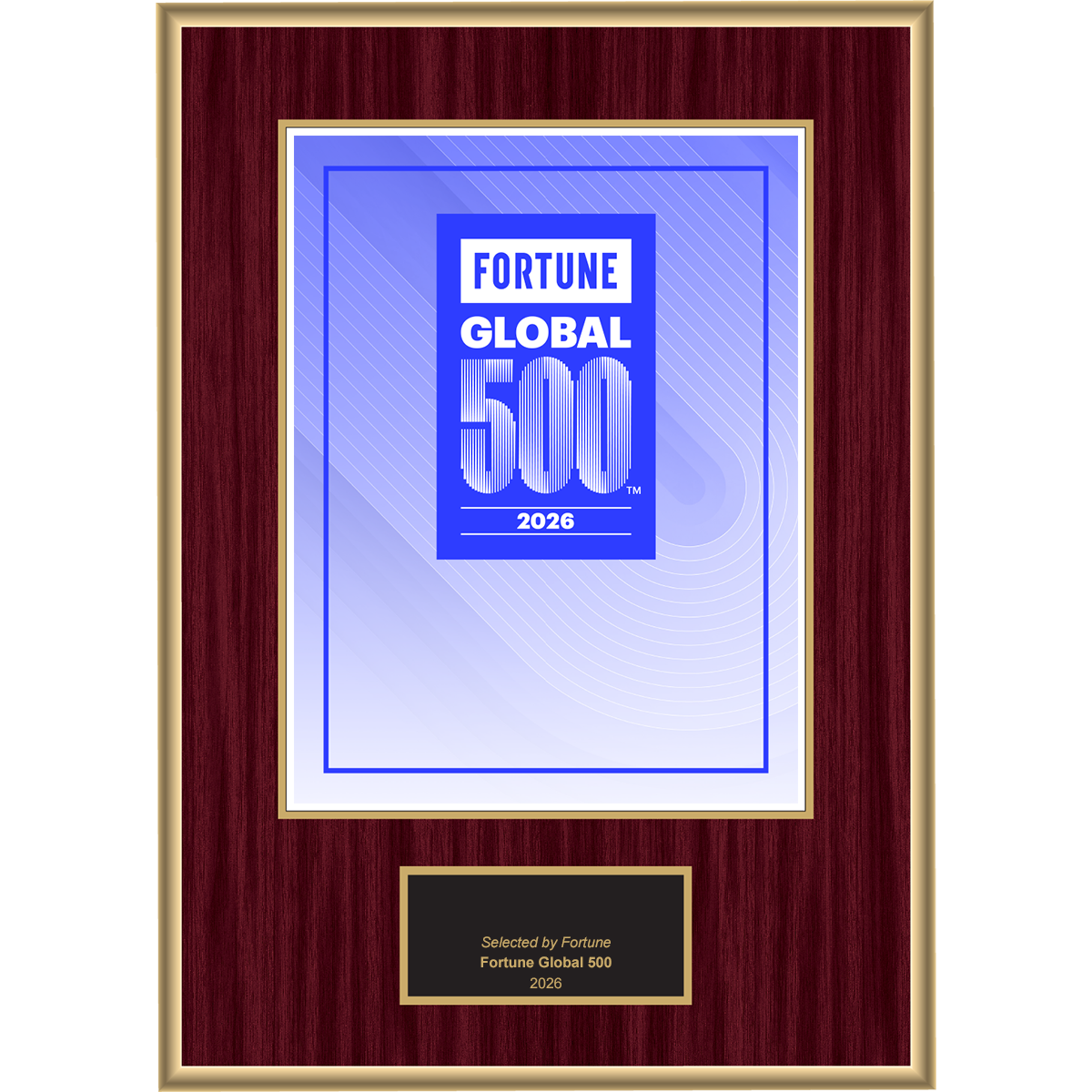 2026 Fortune Global 500 – Plaque