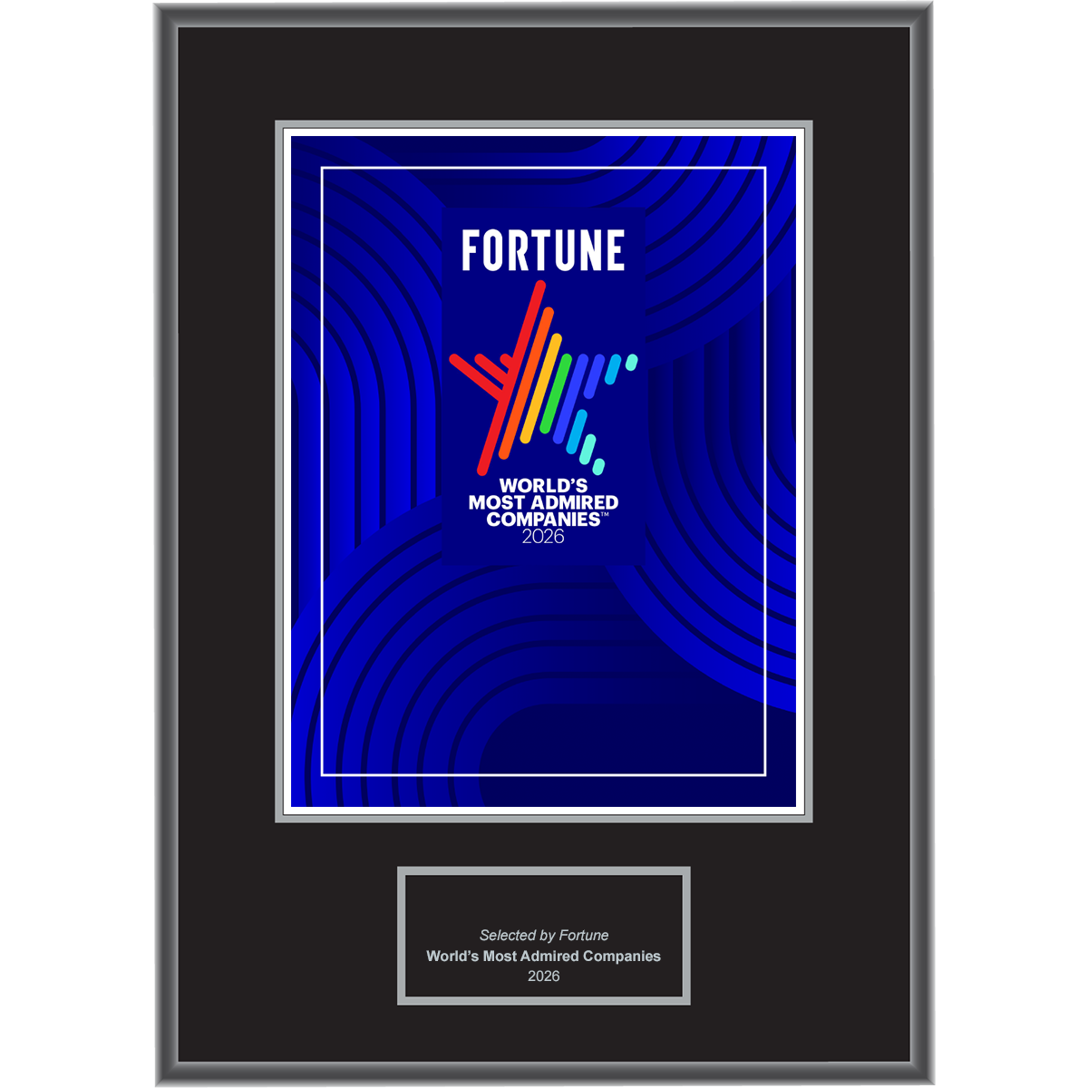 2026 World’s Most Admired Companies – Plaque