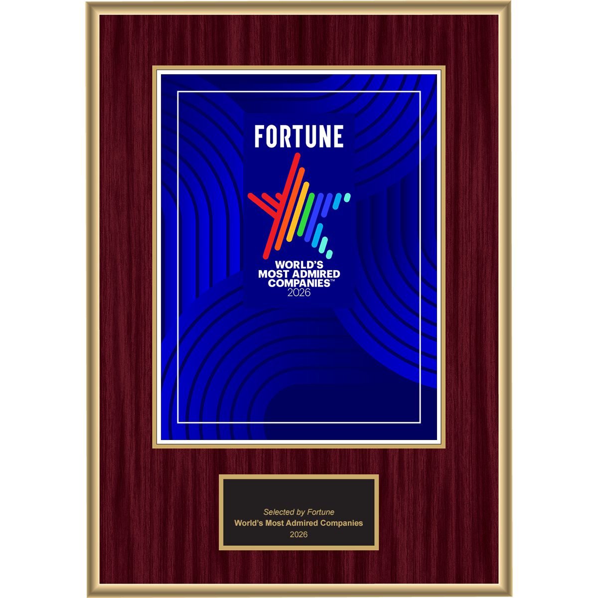 2026 World’s Most Admired Companies – Plaque